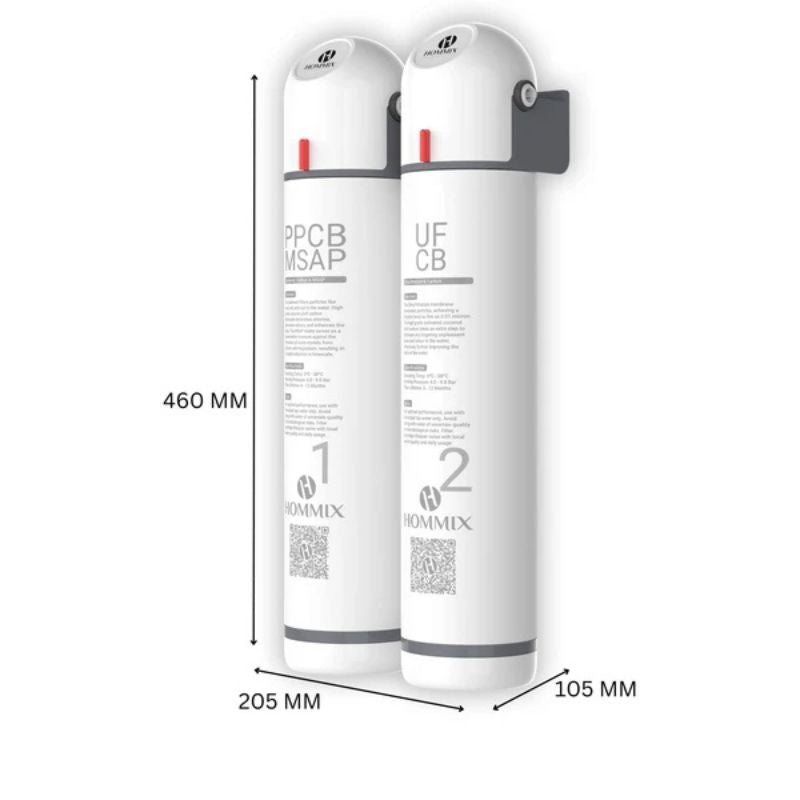 Hommix Ultra UF & Softening Drinking Water Filter with Pisa 304 Stainless Steel