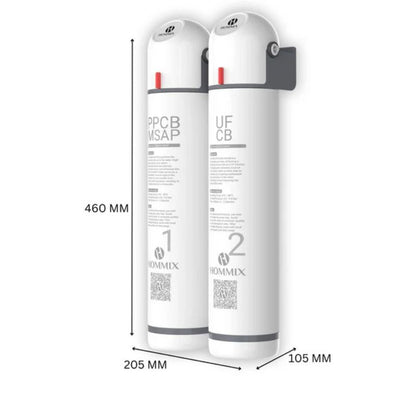 Hommix Ultra UF & Softening Drinking Water Filter with Pisa 304 Stainless Steel