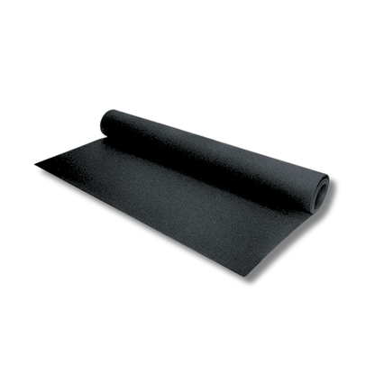 Jet Black Rubber Flooring Roll – 10m²