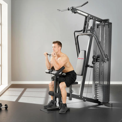 SPORTNOW Multi Gym with Adjustable Seat and Back, All in One Home Gym Machine with 45kg Weight Stack for Full Body Strength Training
